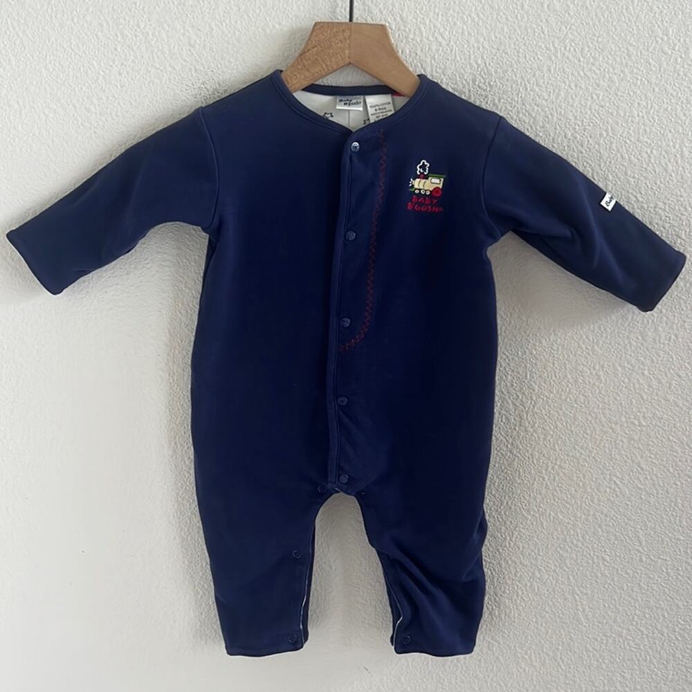 Vintage Baby B'Gosh 100% Cotton Commuter Transportation Snap Button Bodysuit